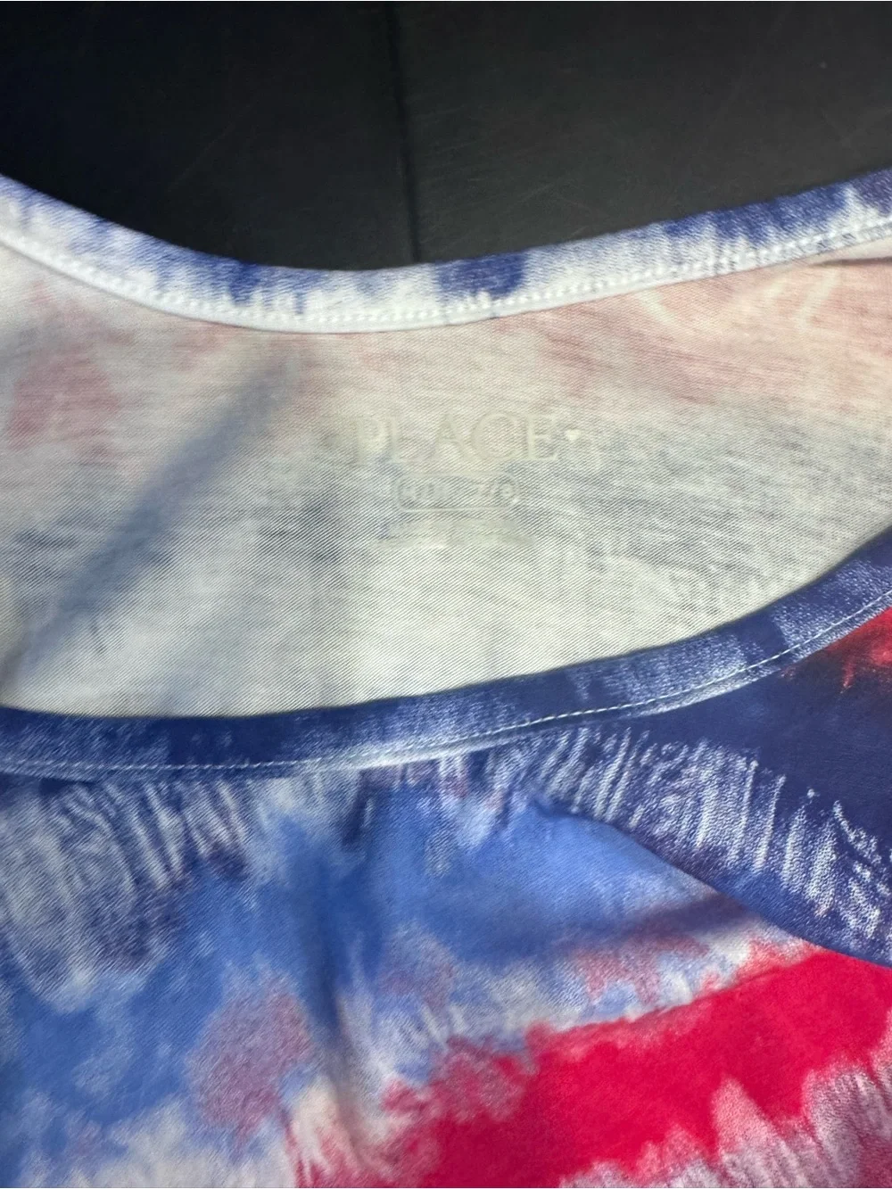 The Children's Place Red, White & Blue Tie-Dye Romper- NWT sm and med